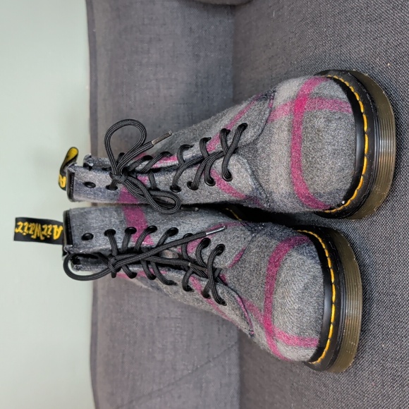 Doc Martens 1460 Vegan Castle Boots. Like New - Picture 2 of 5